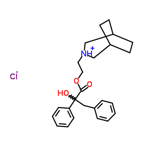 101756-42-7  3-{2-[(2-hydroxy-2,3-diphenylpropanoyl)oxy]ethyl}-3-azoniabicyclo[3.2.2]nonane chloride