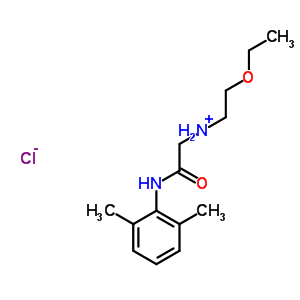 102207-86-3  2-[(2,6-dimethylphenyl)amino]-N-(2-ethoxyethyl)-2-oxoethanaminium chloride