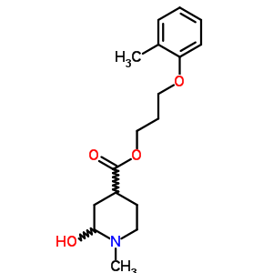 102395-68-6  3-(2-methylphenoxy)propyl 2-hydroxy-1-methylpiperidine-4-carboxylate