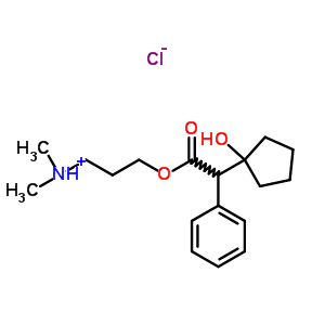 102585-55-7  3-{[(1-hydroxycyclopentyl)(phenyl)acetyl]oxy}-N,N-dimethylpropan-1-aminium chloride