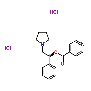 108477-28-7  1-phenyl-2-(pyrrolidin-1-yl)ethyl pyridine-4-carboxylate dihydrochloride