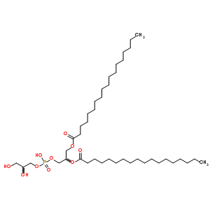 121340-97-4;4537-78-4  3-{[(2,3-dihydroxypropoxy)(hydroxy)phosphoryl]oxy}-2-(octadecanoyloxy)propyl octadecanoate