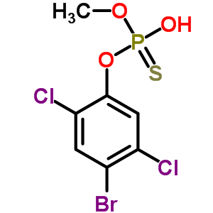 13329-82-3  O-(4-bromo-2,5-diclorofenil) O-hidrogenofosforotato de metilo