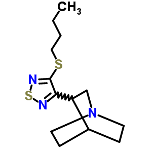 141575-52-2  3-[4-(butylsulfanyl)-1,2,5-thiadiazol-3-yl]-1-azabicyclo[2.2.2]octane