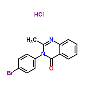 1943-27-7  3-(4-bromophenyl)-2-methylquinazolin-4(3H)-one hydrochloride (1:1)