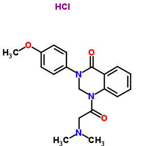 20887-29-0  1-[(dimethylamino)acetyl]-3-(4-methoxyphenyl)-2,3-dihydroquinazolin-4(1H)-one hydrochloride (1:1)