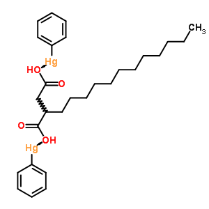 24806-32-4  2-dodecylbutanedioic acid - phenylmercury (1:2)