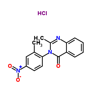 340-55-6  2-methyl-3-(2-methyl-4-nitrophenyl)quinazolin-4(3H)-one hydrochloride (1:1)