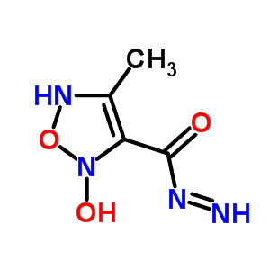 37895-47-9  (E)-diazenyl(2-hydroxy-4-methyl-2,5-dihydro-1,2,5-oxadiazol-3-yl)methanone