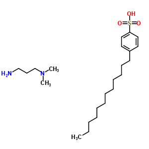 55470-69-4  4-dodecylbenzenesulfonic acid - N,N-dimethylpropane-1,3-diamine (1:1) 55470-69-4  4-dodecylbenzenesulfonic acid - N,N-dimethylpropane-1,3-diamine (1:1)