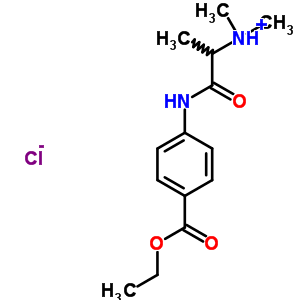 67093-18-9;97215-95-7  1-{[4-(ethoxycarbonyl)phenyl]amino}-N,N-dimethyl-1-oxopropan-2-aminium chloride