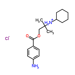 69766-25-2;73713-47-0  N-{1-[(4-aminobenzoyl)oxy]-2-methylpropan-2-yl}cyclohexanaminium chloride