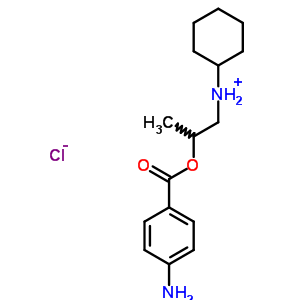 69781-61-9  N-{2-[(4-aminobenzoyl)oxy]propyl}cyclohexanaminium chloride