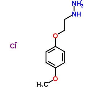 70145-83-4  [2-(4-methoxyphenoxy)ethyl]hydrazinium chloride
