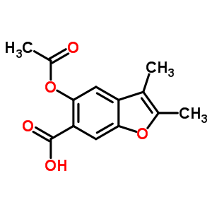 71590-89-1  5-(acetyloxy)-2,3-dimethyl-1-benzofuran-6-carboxylic acid