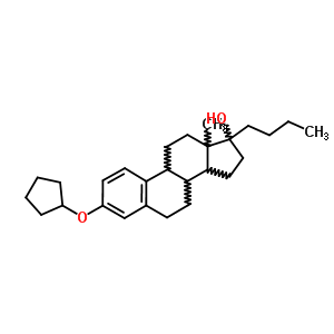 71733-12-5  17-butyl-3-(cyclopentyloxy)estra-1,3,5(10)-trien-17-ol