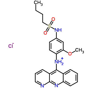 71802-95-4  N-{4-[(butylsulfonyl)amino]-2-methoxyphenyl}benzo[b][1,8]naphthyridin-5-aminium chloride