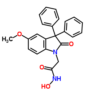 72935-75-2  N-hydroxy-2-(5-methoxy-2-oxo-3,3-diphenyl-2,3-dihydro-1H-indol-1-yl)acetamide
