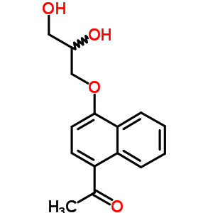 73622-70-5  1-[4-(2,3-dihydroxypropoxy)naphthalen-1-yl]ethanone