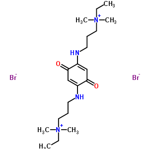73680-62-3  3,3'-[(3,6-dioxocyclohexa-1,4-diene-1,4-diyl)diimino]bis(N-ethyl-N,N-dimethylpropan-1-aminium) dibromide