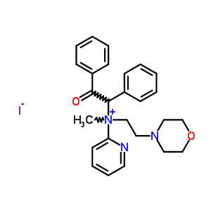 73680-63-4  N-methyl-N-[2-(morpholin-4-yl)ethyl]-N-(2-oxo-1,2-diphenylethyl)pyridin-2-aminium iodide
