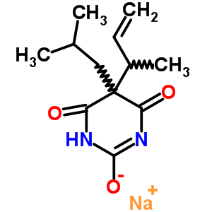 73681-10-4  sodium 5-(but-3-en-2-yl)-5-(2-methylpropyl)-4,6-dioxo-1,4,5,6-tetrahydropyrimidin-2-olate