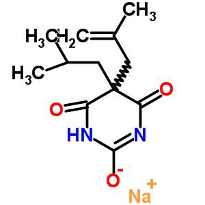 73681-11-5  sodium 5-(2-methylprop-2-en-1-yl)-5-(2-methylpropyl)-4,6-dioxo-1,4,5,6-tetrahydropyrimidin-2-olate