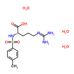 73791-38-5  N~5~-(diaminomethylidene)-N~2~-[(4-methylphenyl)sulfonyl]-L-ornithine trihydrate
