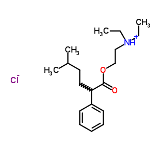 74038-55-4  N,N-diethyl-2-[(5-methyl-2-phenylhexanoyl)oxy]ethanaminium chloride