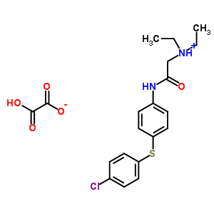 77711-61-6  N-{4-[(4-chlorophenyl)sulfanyl]phenyl}-N~2~,N~2~-diethylglycinamide ethanedioate