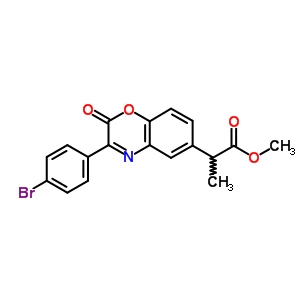 78587-68-5  methyl 2-[3-(4-bromophenyl)-2-oxo-2H-1,4-benzoxazin-6-yl]propanoate