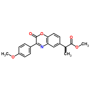 78587-71-0  methyl 2-[3-(4-methoxyphenyl)-2-oxo-2H-1,4-benzoxazin-6-yl]propanoate