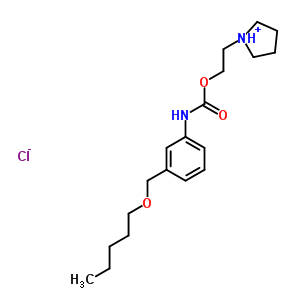 80171-65-9  1-{2-[({3-[(pentyloxy)methyl]phenyl}carbamoyl)oxy]ethyl}pyrrolidinium chloride