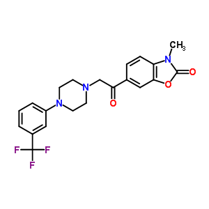 82608-05-7  3-methyl-6-({4-[3-(trifluoromethyl)phenyl]piperazin-1-yl}acetyl)-1,3-benzoxazol-2(3H)-one