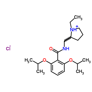 82935-32-8  2-({[2,6-bis(propan-2-yloxy)benzoyl]amino}methyl)-1-ethylpyrrolidinium chloride