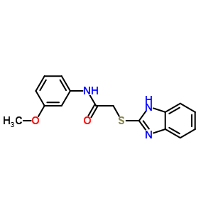 83408-89-3  2-(1H-benzimidazol-2-ylsulfanyl)-N-(3-methoxyphenyl)acetamide