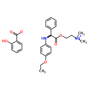 83850-97-9  2-({[(4-ethoxyphenyl)amino](phenyl)acetyl}oxy)-N,N-dimethylethanaminium 2-hydroxybenzoate