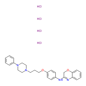 85868-63-9  N-{4-[3-(4-phenylpiperazin-1-yl)propoxy]phenyl}-2H-1,4-benzoxazin-3-amine tetrahydrochloride