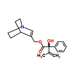 93101-75-8  1-azabicyclo[2.2.2]oct-2-en-3-ylmethyl 2-hydroxy-3-methyl-2-phenylbut-3-enoate