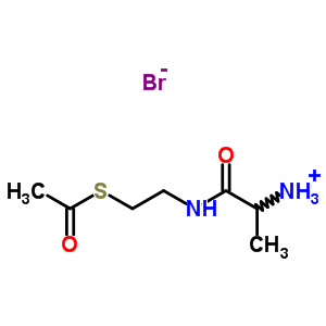 97314-01-7  1-{[2-(acetylsulfanyl)ethyl]amino}-1-oxopropan-2-aminium bromide