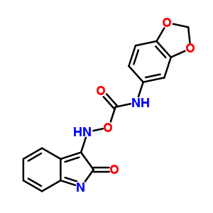 101831-91-8  3-{[(1,3-benzodioxol-5-ylcarbamoyl)oxy]amino}-2H-indol-2-one