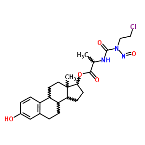 105802-02-6;93398-55-1  3-hydroxyestra-1,3,5(10)-trien-17-yl N-[(2-chloroethyl)(nitroso)carbamoyl]alaninate