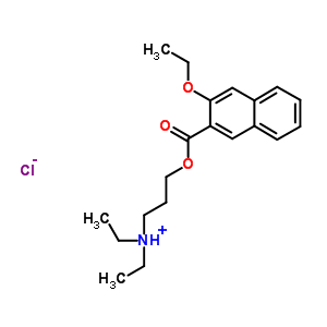 110331-08-3  3-{[(3-ethoxynaphthalen-2-yl)carbonyl]oxy}-N,N-diethylpropan-1-aminium chloride