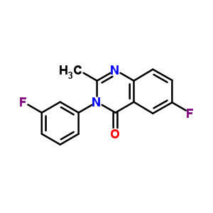 49579-09-1  6-fluoro-3-(3-fluorophenyl)-2-methylquinazolin-4(3H)-one