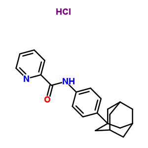 61876-33-3  N-[4-(tricyclo[3.3.1.1~3,7~]dec-1-yl)phenyl]pyridine-2-carboxamide hydrochloride (1:1)
