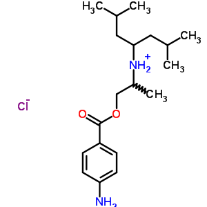 69815-34-5  2-[(2,6-dimethylheptan-4-yl)amino]propyl 4-aminobenzoate