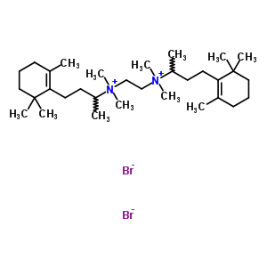 72017-50-6  N,N,N',N'-tetramethyl-N,N'-bis[4-(2,6,6-trimethylcyclohex-1-en-1-yl)butan-2-yl]ethane-1,2-diaminium dibromide
