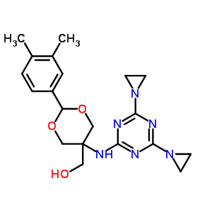 72239-52-2  [5-{[4,6-bis(aziridin-1-yl)-1,3,5-triazin-2-yl]amino}-2-(3,4-dimethylphenyl)-1,3-dioxan-5-yl]methanol