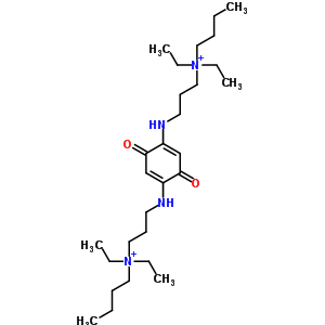 73680-60-1  N,N'-[(3,6-dioxocyclohexa-1,4-diene-1,4-diyl)bis(iminopropane-3,1-diyl)]bis(N,N-diethylbutan-1-aminium) dibromide