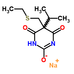 73681-05-7  sodium 5-[(ethylsulfanyl)methyl]-4,6-dioxo-5-(propan-2-yl)-1,4,5,6-tetrahydropyrimidin-2-olate